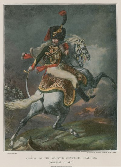 Officier des Chasseurs montés chargeant - Theodore Gericault